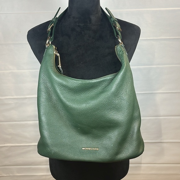 Michael Kors Hunter Green Medium Sized Hobo Bag - Picture 2 of 14
